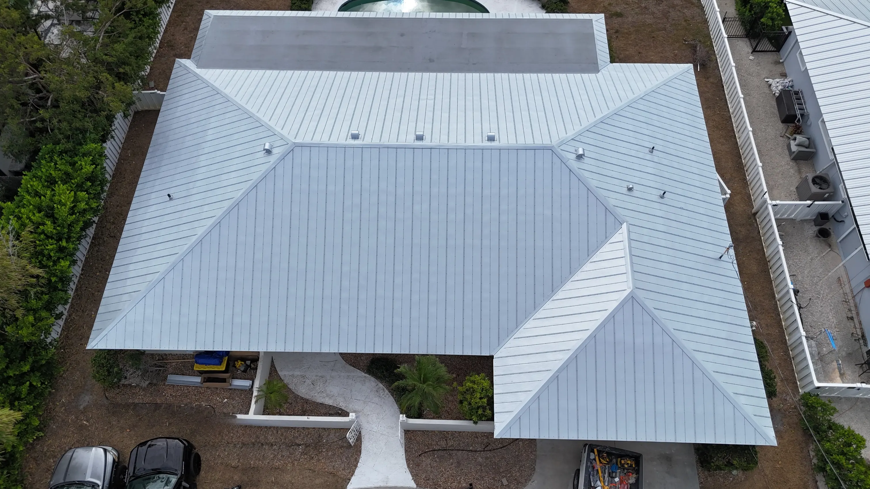 5V Crimp Metal and Modified Bitumen Roof Replacement in Anna Maria